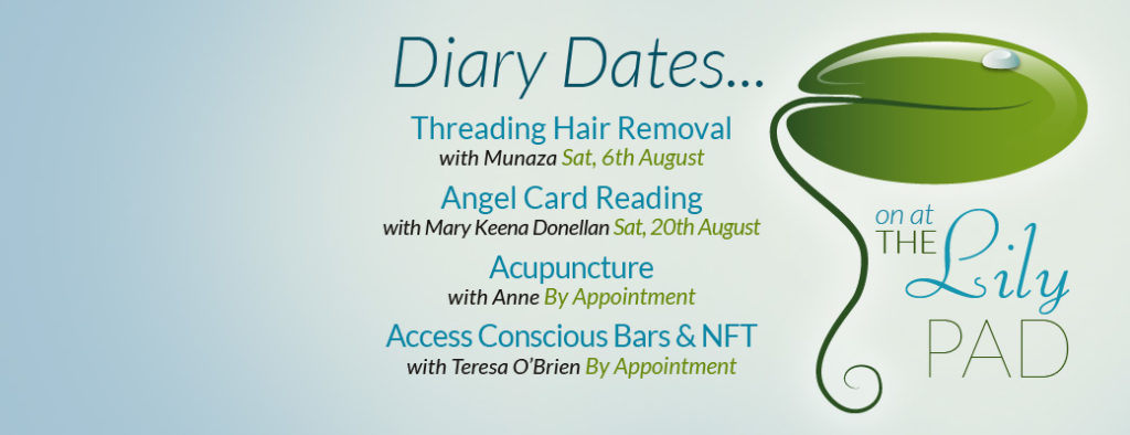 August Diary Dates for Lily Pad